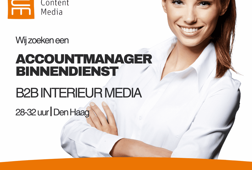 Salestijger gezocht: Vacature Accountmanager Binnendienst BtoB interieurmedia