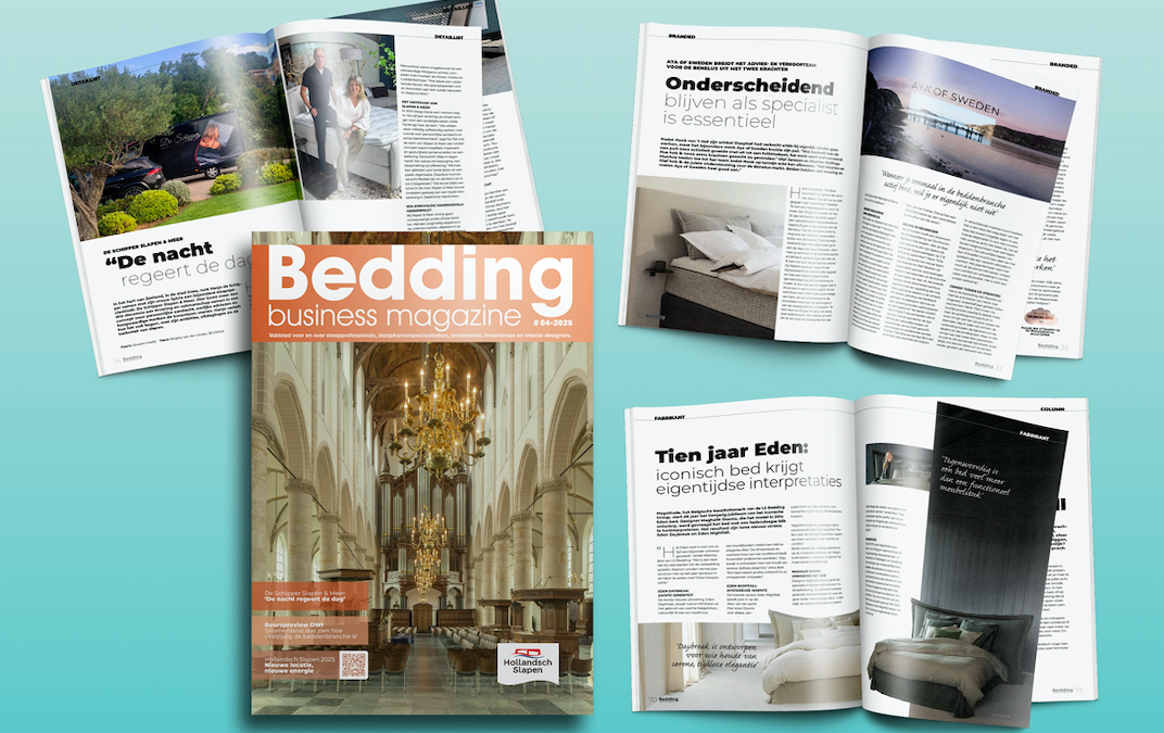 Nieuwste editie van Bedding Business Magazine verschenen. Incl. beursspecial Hollandsch Slapen.